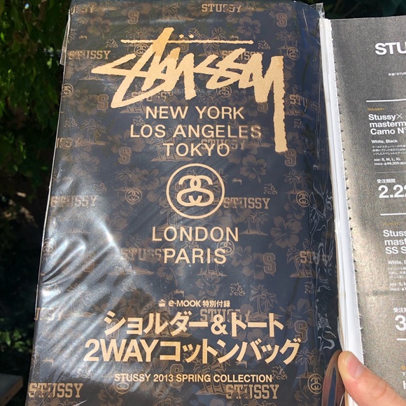 *RARE* 2Way Stüssy Tote Bag 2013 Spring Collection - Picture 5 of 6